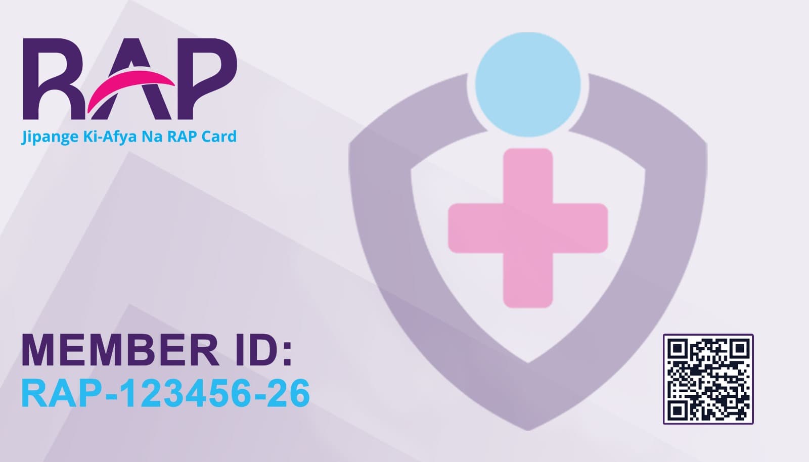 RAP prepaid medical card sample